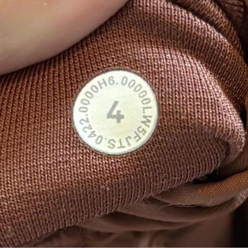 Lululemon Align High Rise Ribbed Leggings Sz 4 Brown 24” Activewear Athleisure - Picture 5 of 10